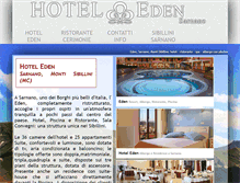 Tablet Screenshot of hoteledensarnano.it